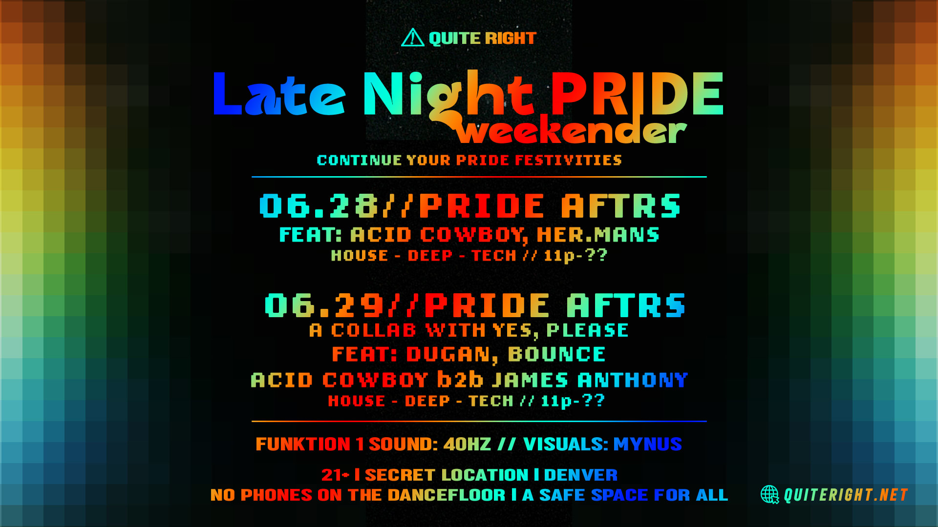 2025 Late Night Pride Weekender
