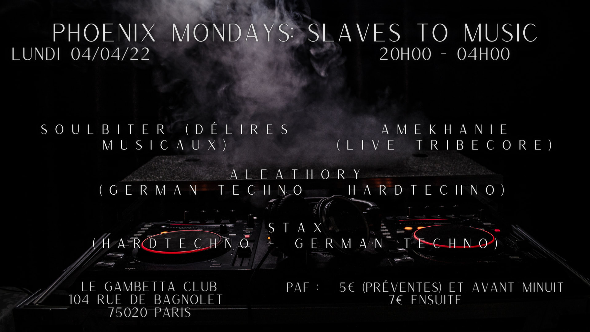 Phoenix Mondays: Slaves To Music