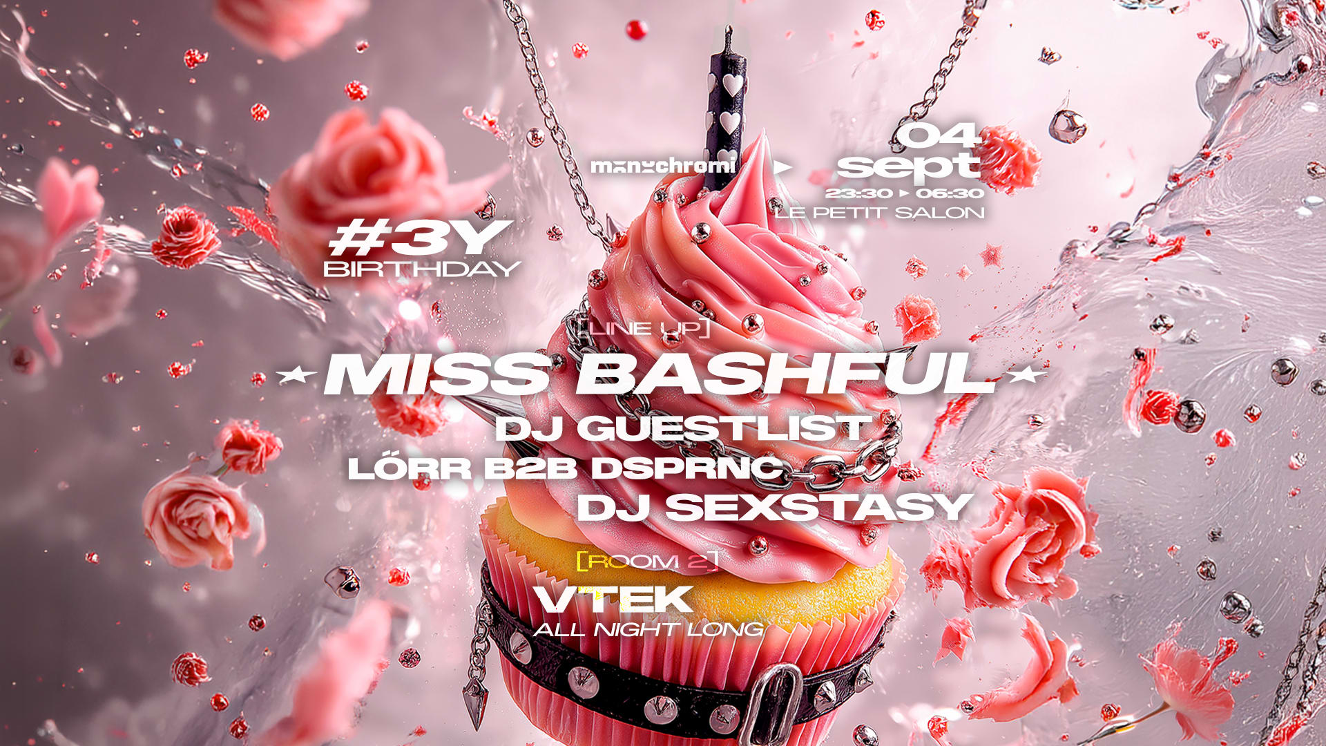 Miss Bashful, Dj Guestlist, Dj Sexstasy & More