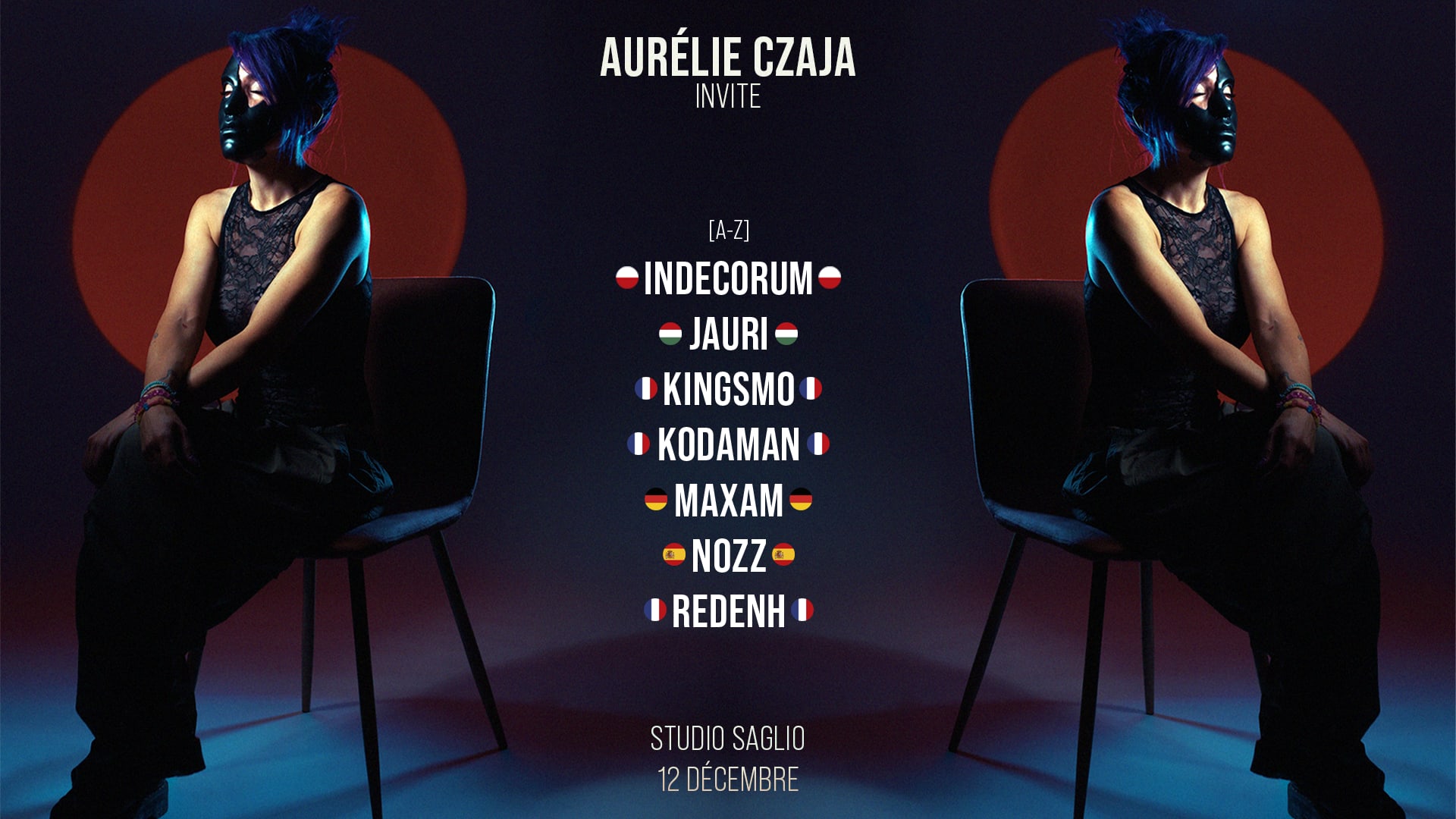 Aurelie Czaja Invite : Kodaman, Indecorum, Nozz, Maxam ...
