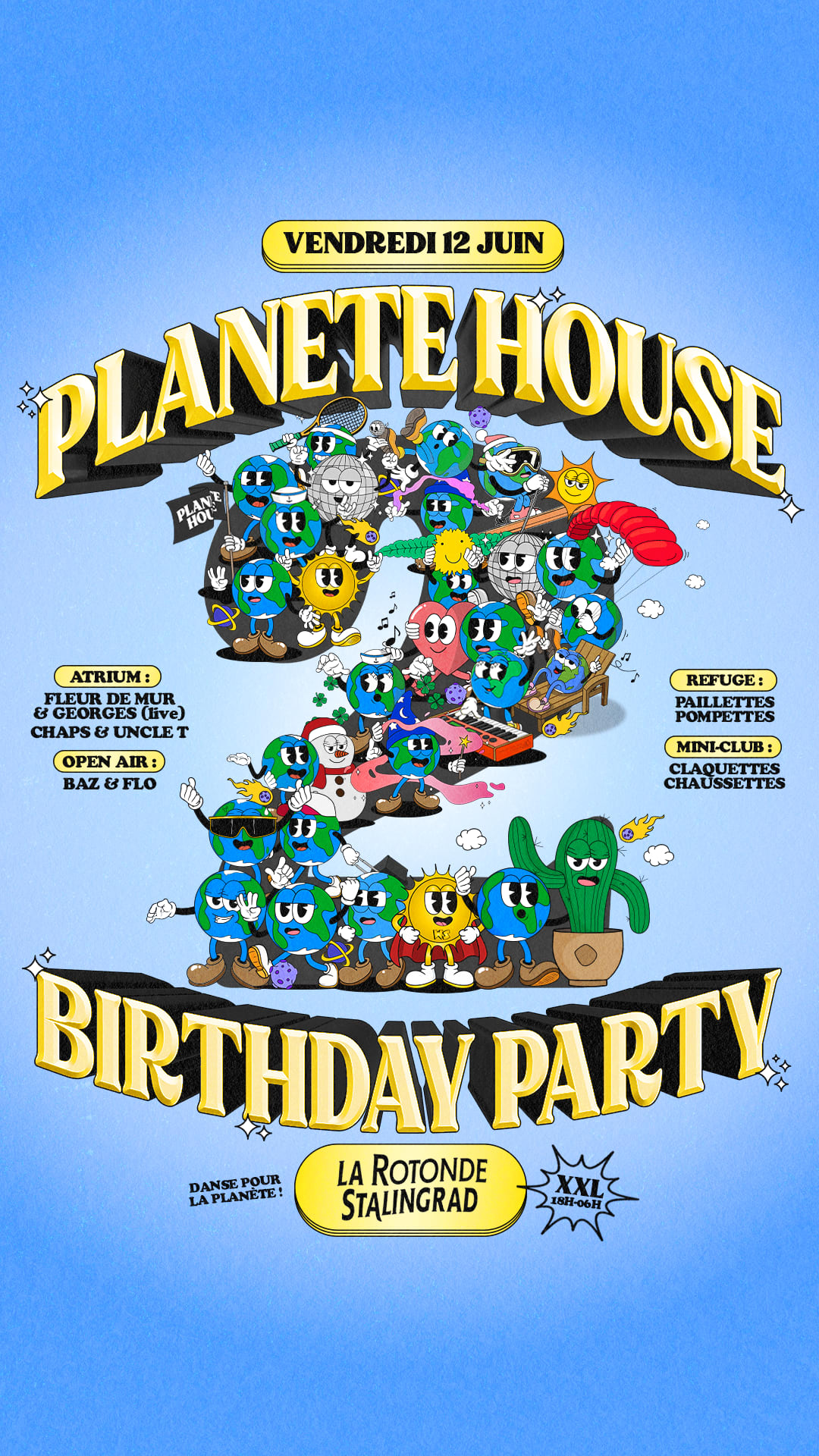 Planète House · Open-Air & Club · 2 Years Anniversary
