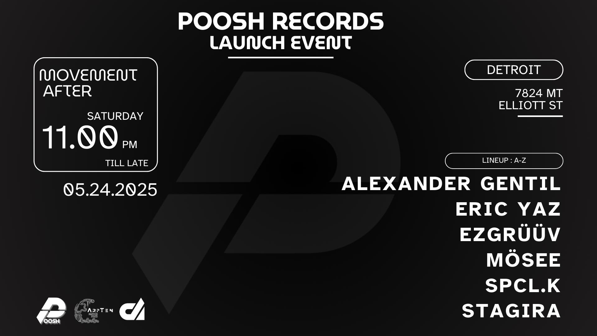 Poosh Records Launch Event: Movement After
