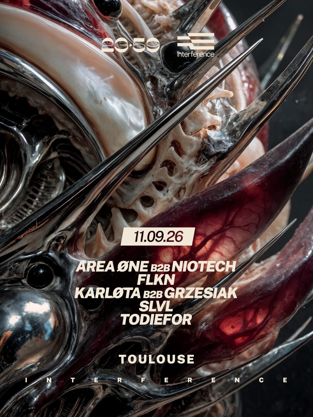 23:59 – Slvl, Todiefor, Flkn, Area Øne B2b Niotech