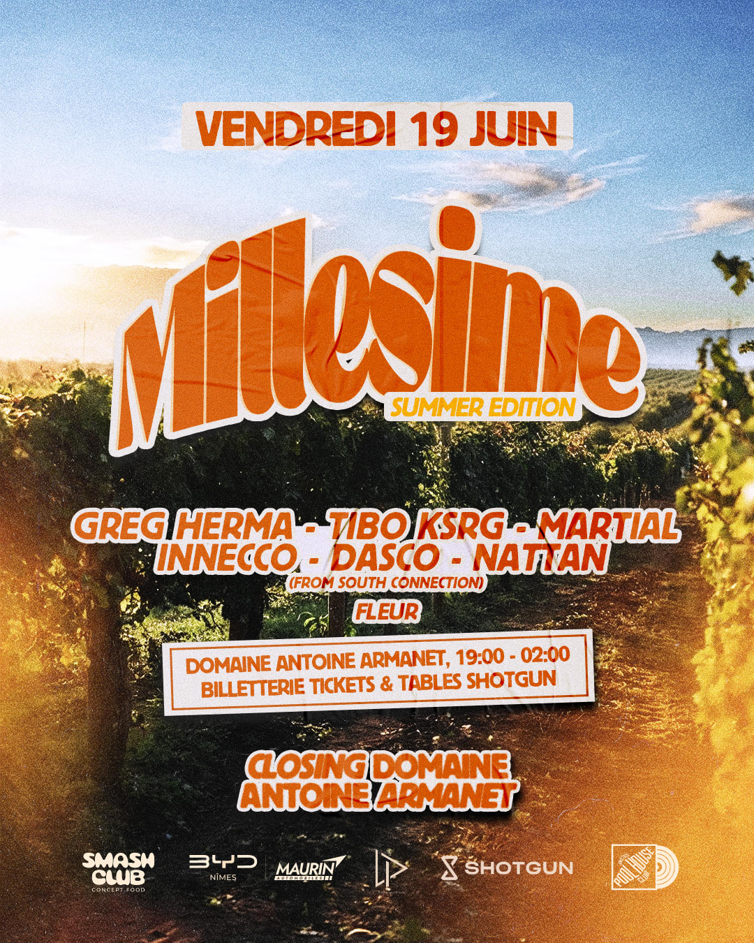 Millésime Closing Edition - Open Air