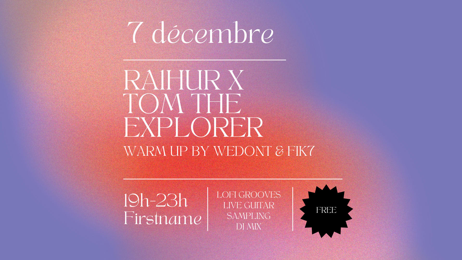 Tom The Explorer X Ra1hur - Lofi Grooves Live