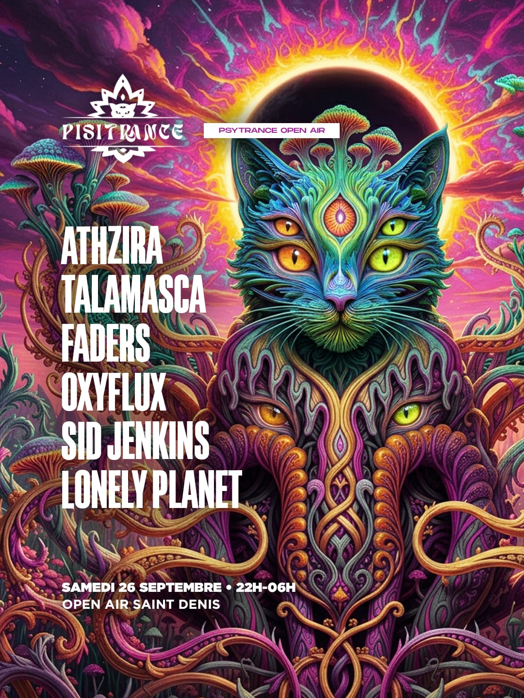 Pisitrance Open Air W/ Athzira, Faders, Talamasca & More