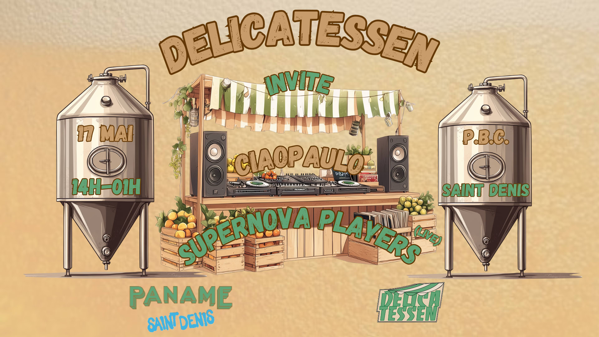 Open Air : Delicatessen X Pbc Saint Denis