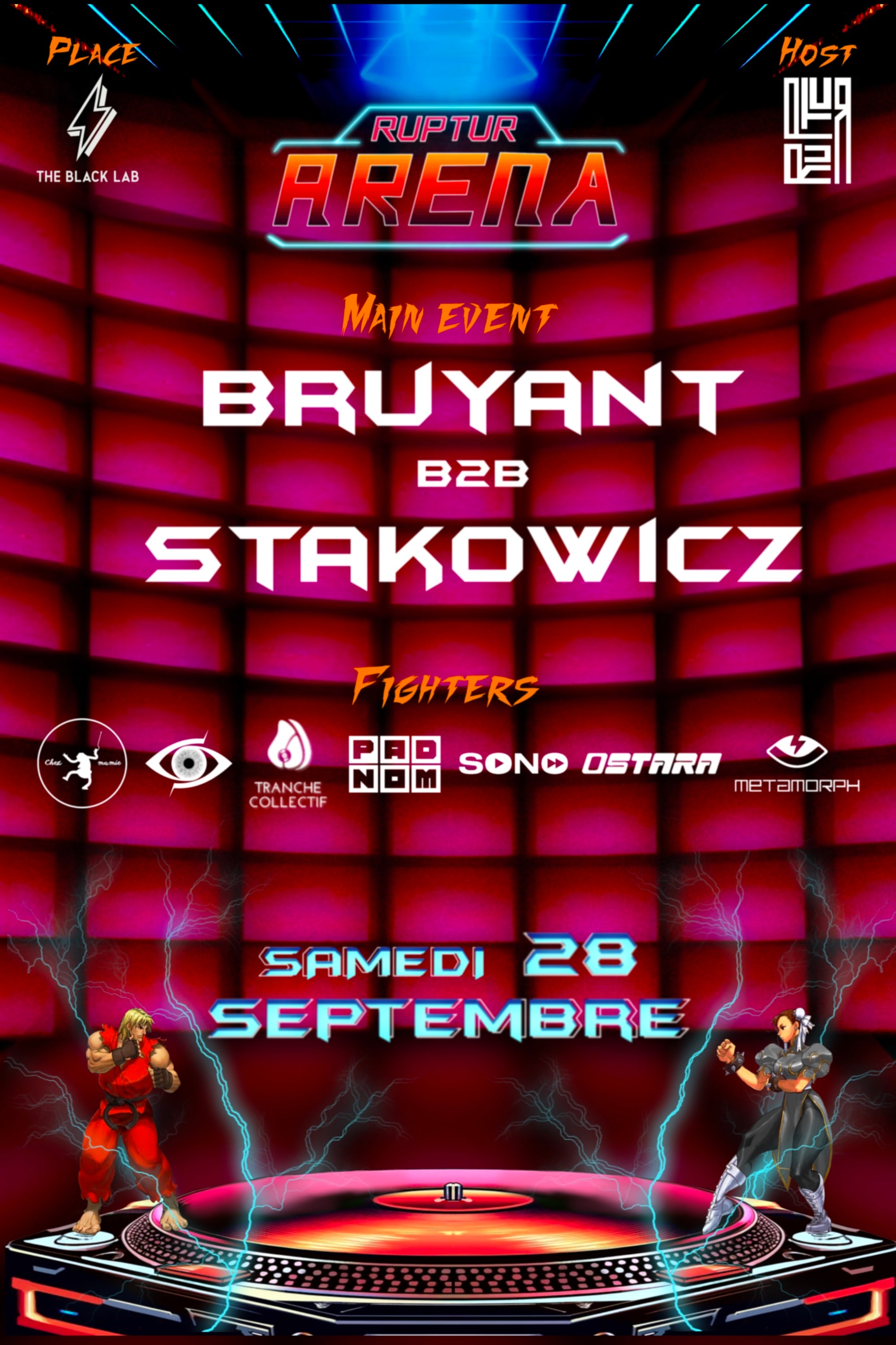 Ruptur Arena : 8 Collectifs Lillois + Bruyant & Stakowicz
