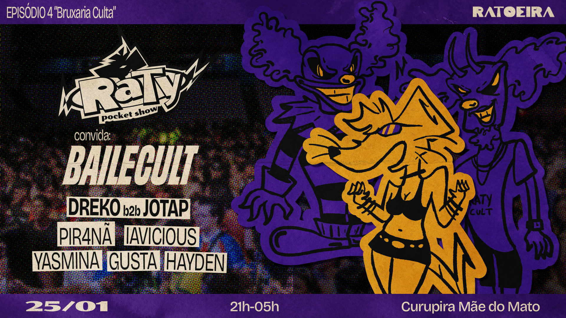 Raty Convida: Baile Cult
