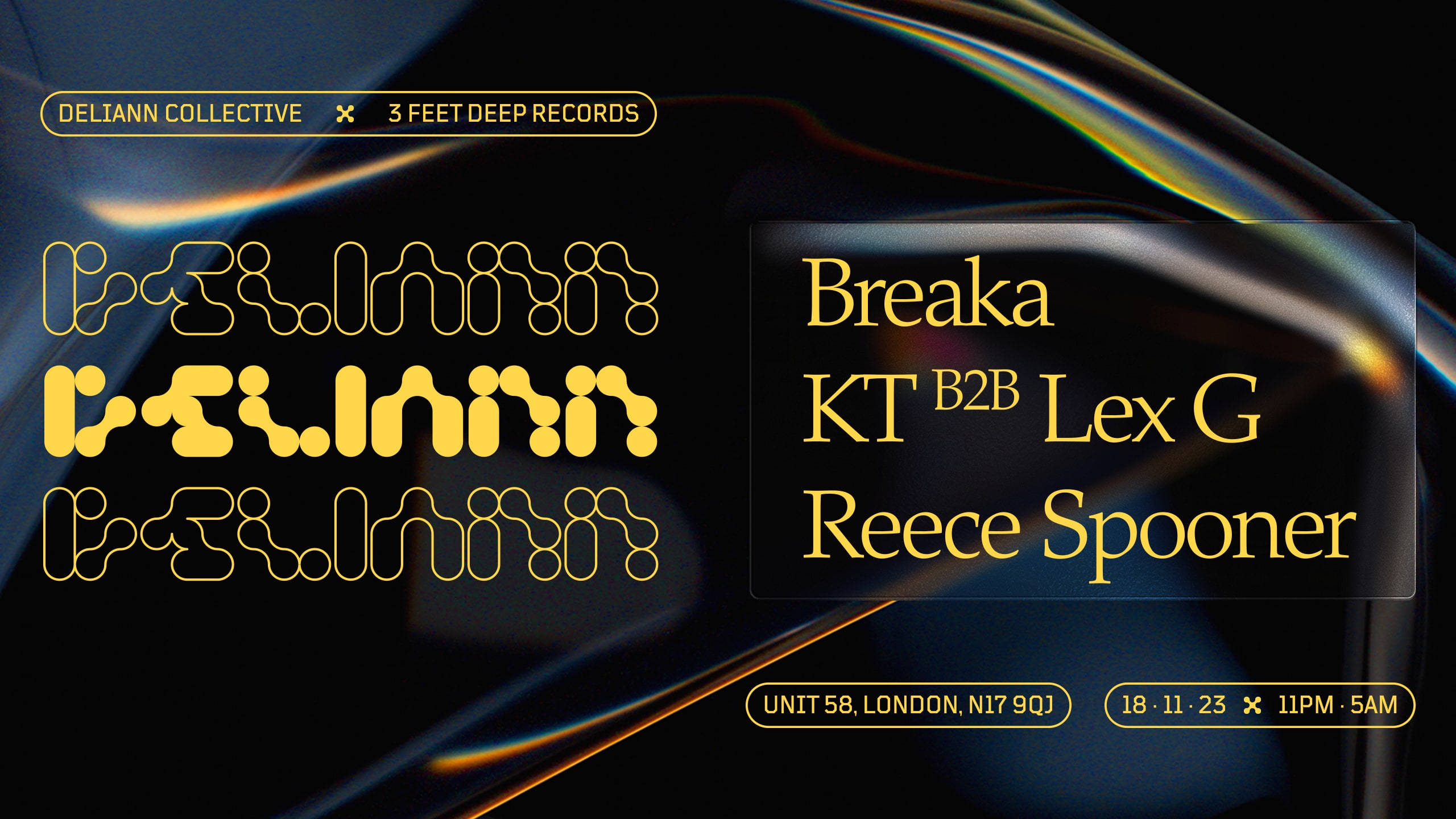 Deliann X 3 Feet Deep W Breaka, Kt B2b Lex G, Reece Spooner