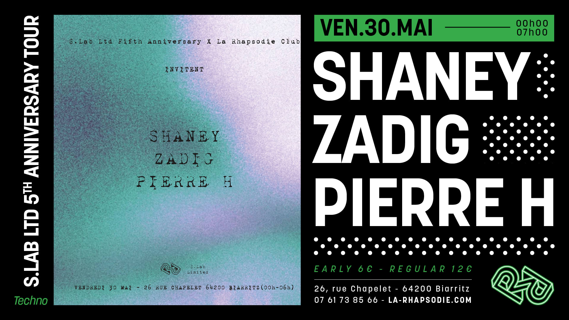 S.Lab Ltd 5th Anniversary : Zadig • Shaney • Pierre H