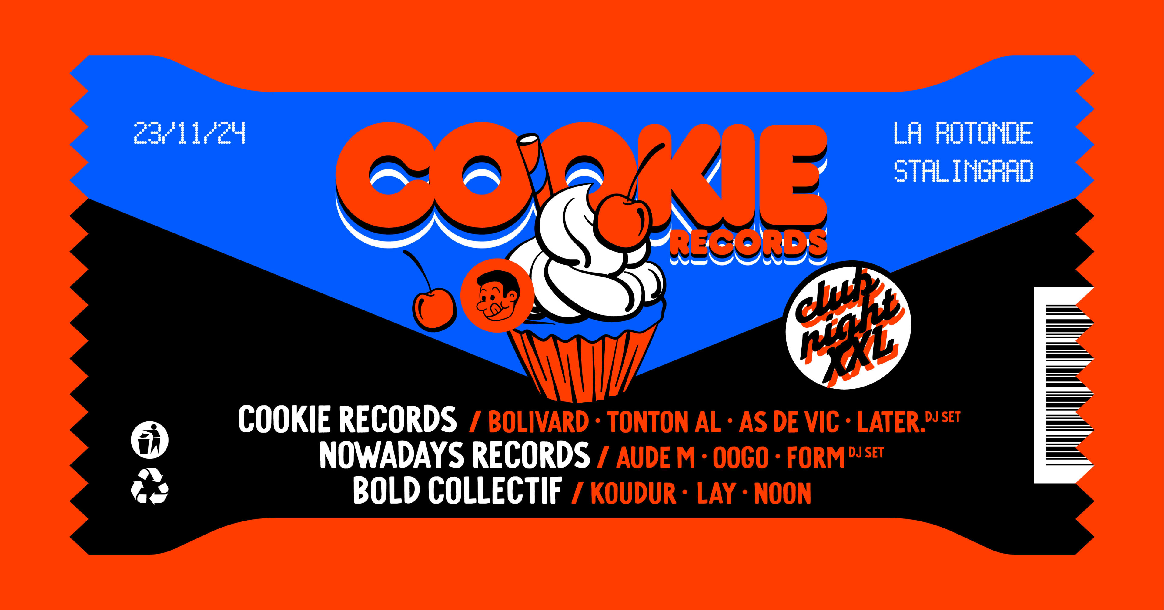 [Places Dispo À L’Entrée] Cookie Records Club Night Xxl