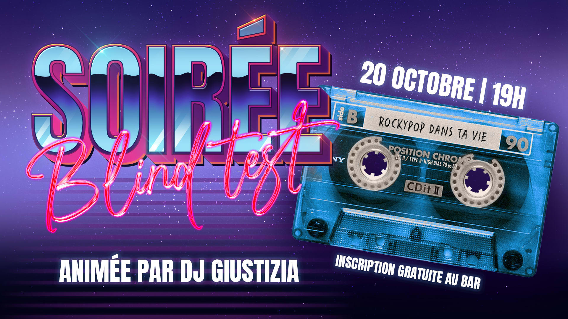 Soirée Blindtest & Dj Set | Rockypop Marseille