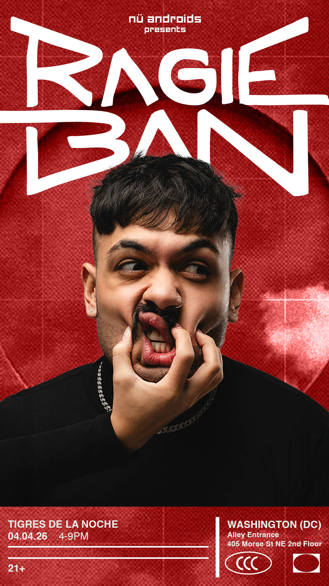 Nü Androids Presents Sündown: Ragie Ban