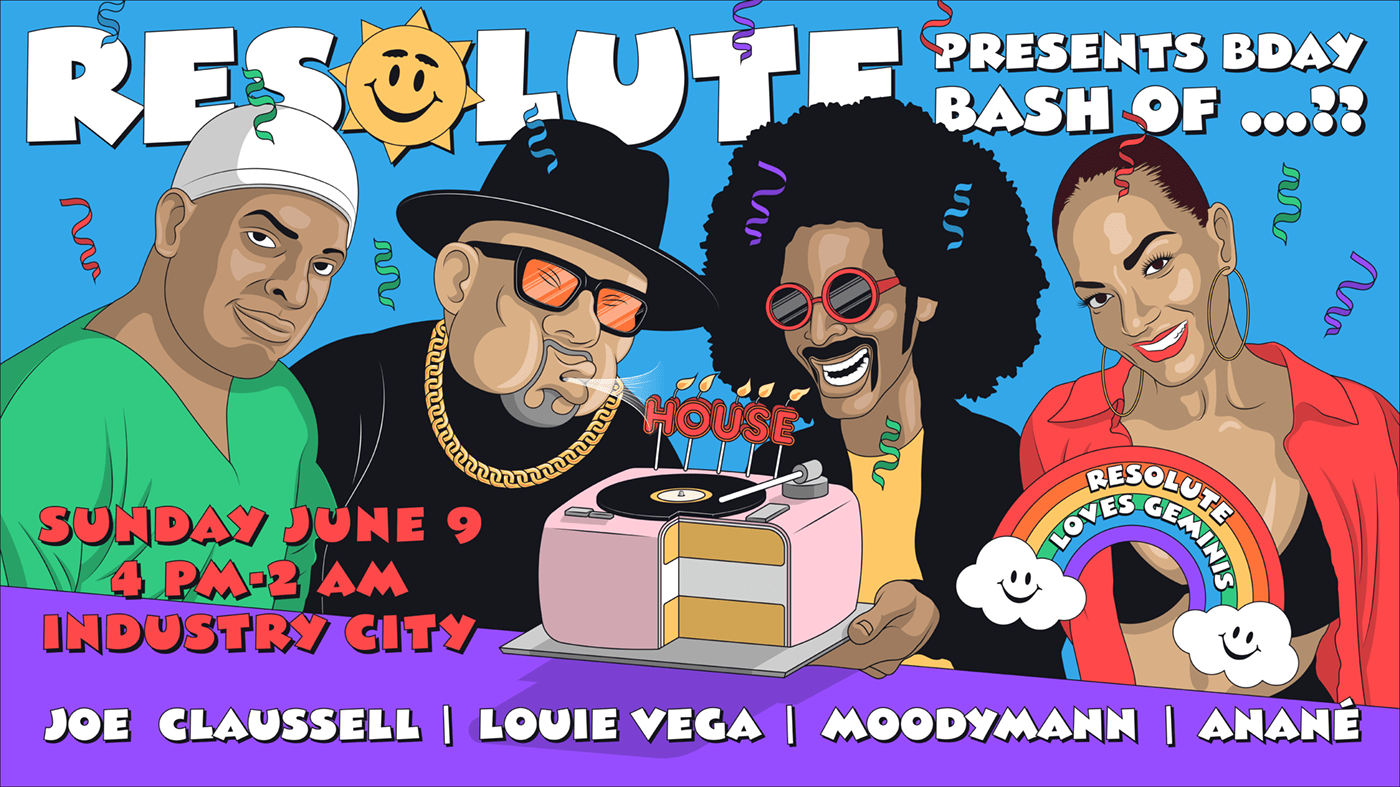 Resolute Pres: Louie Vega's B-Day Bash W/ Moodyman + More