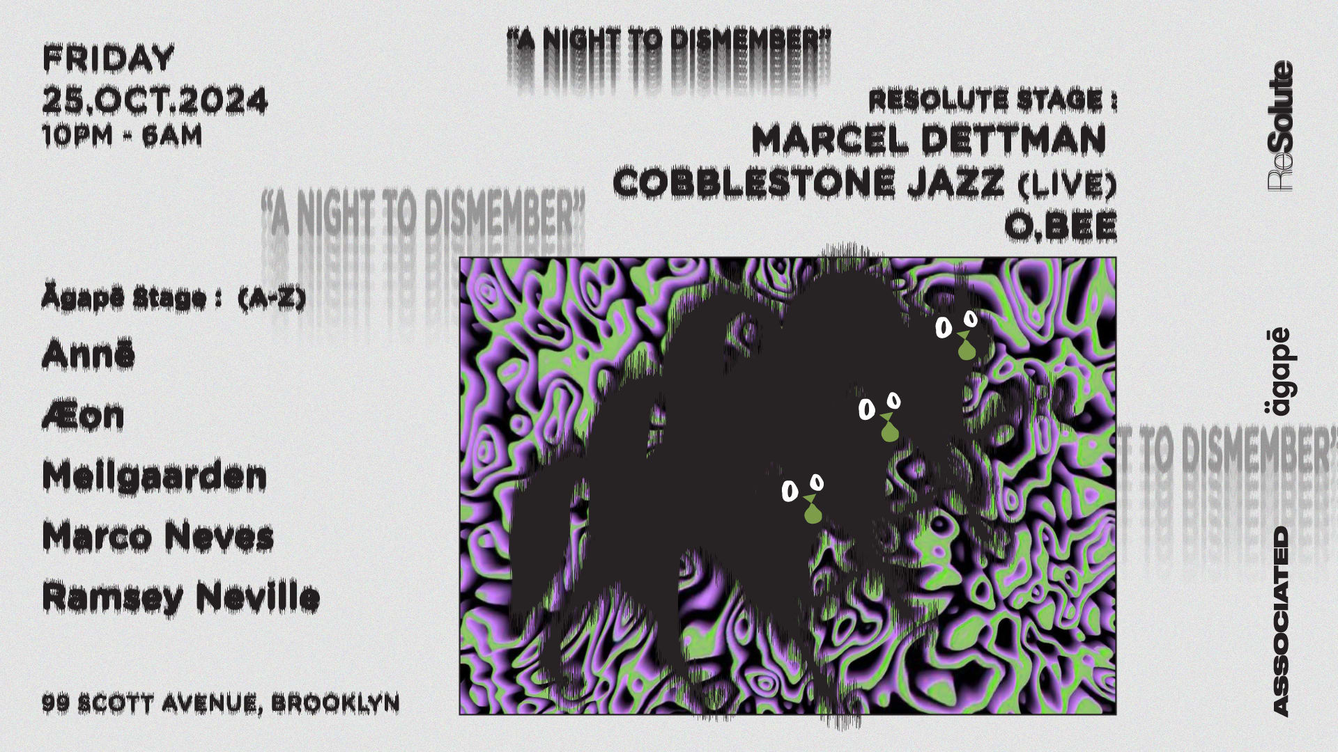 A Night To Dismember : Marcel Dettmann , Annē & More
