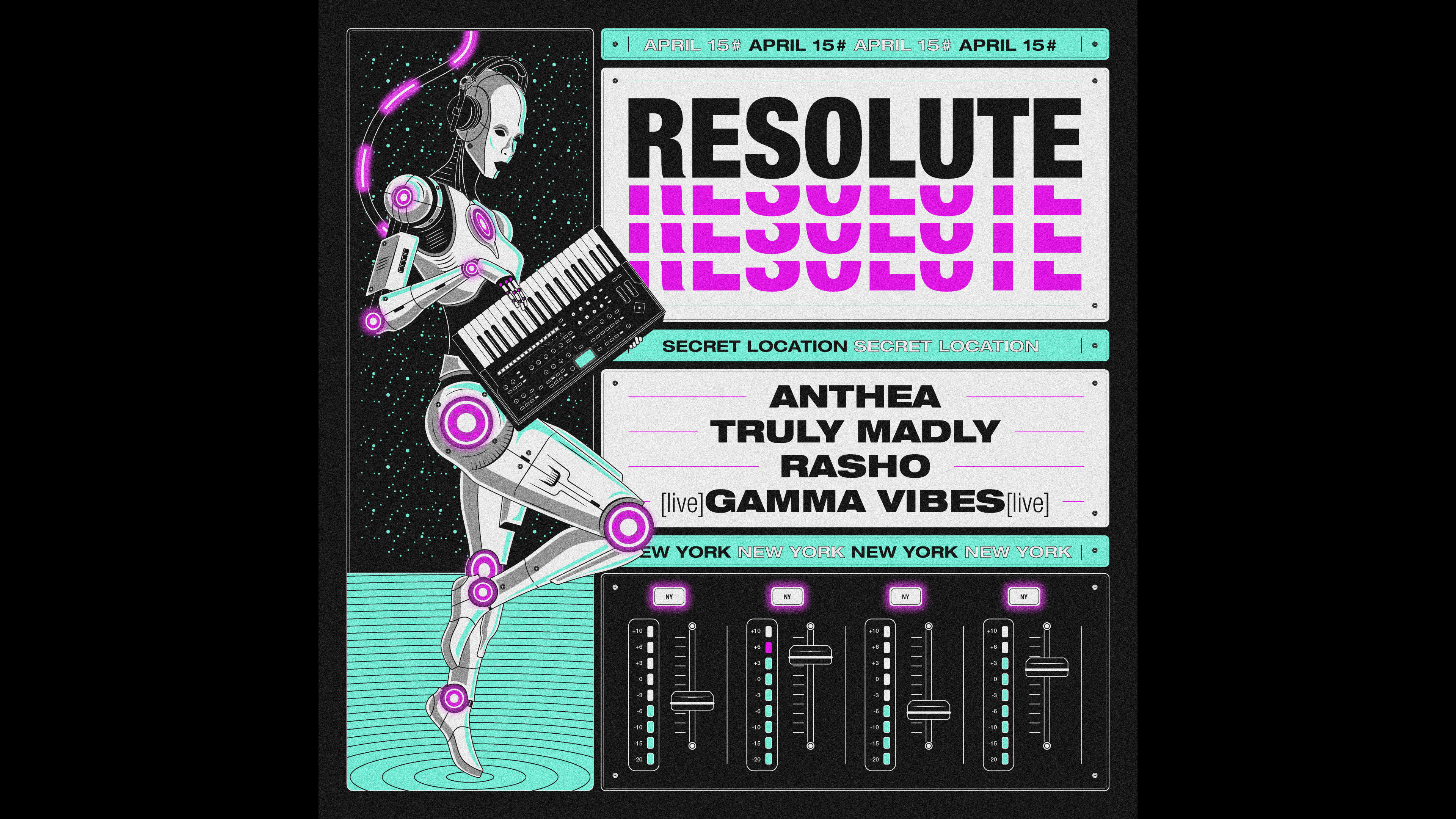 Resolute W/ Anthea, Truly Madly, Rasho & Gamma Vibes (Live)