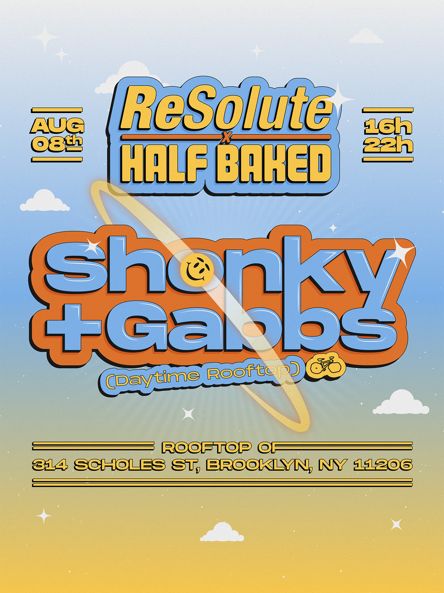Resolute X Half Baked: Shonky + Gabbs  Sold Out