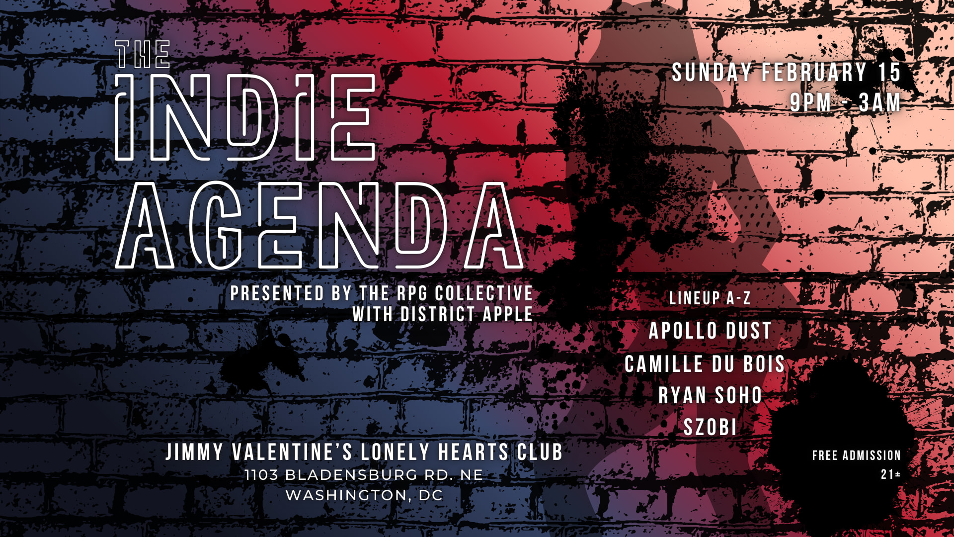 Indie Agenda: Apollo Dust, Camille Du Bois, Szobi, Ryan Soho