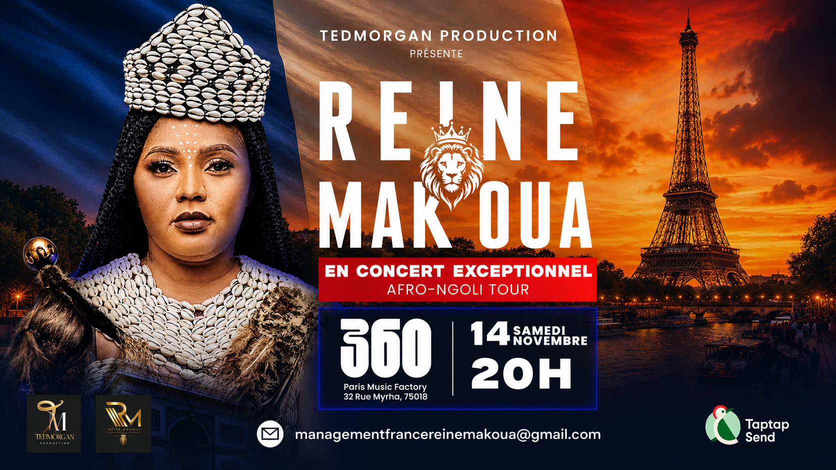 Reine Makoua  "Afro-Ngoli Tour" - Concert À Paris