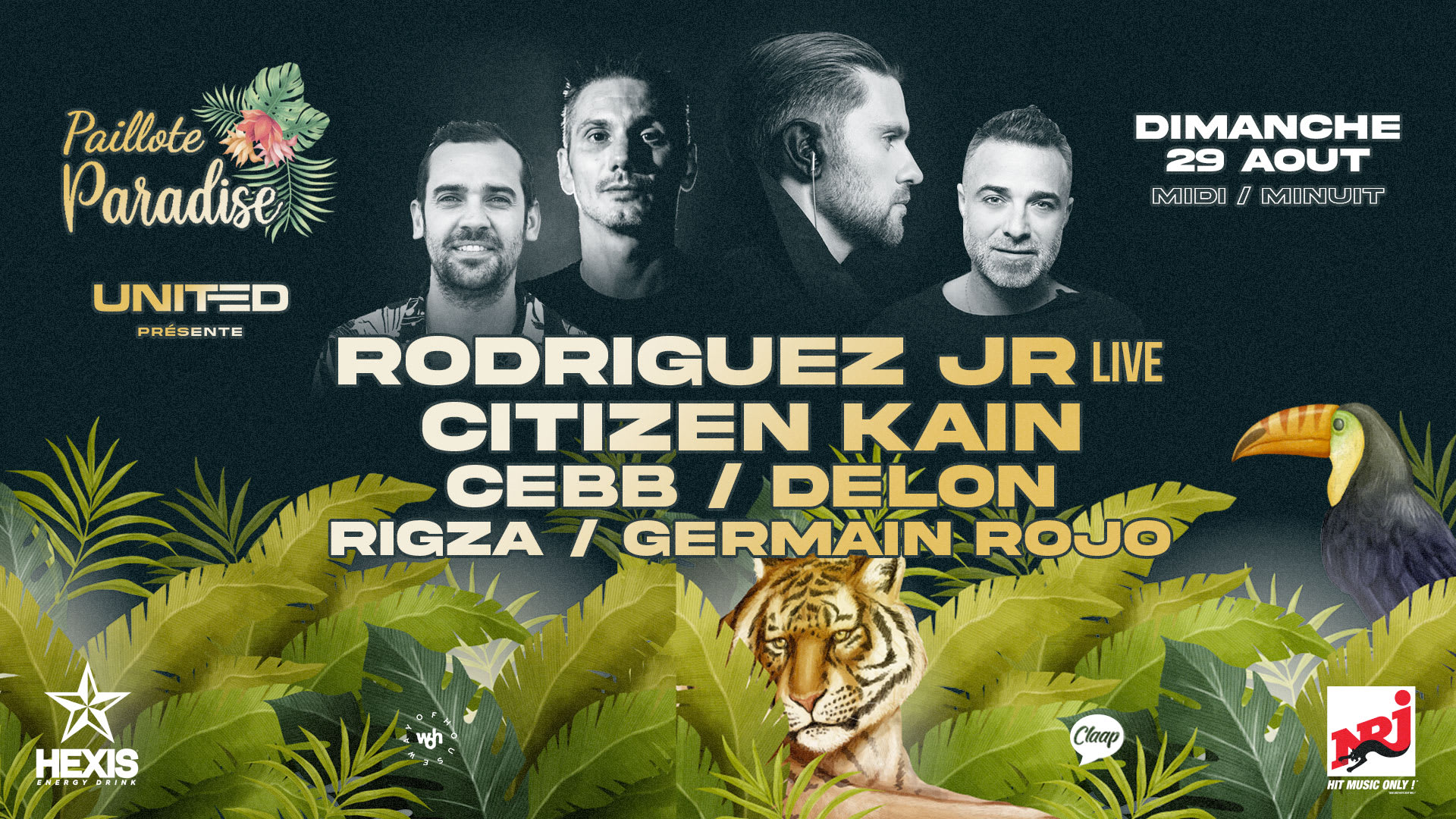 The Pool Open Air : Rodriguez Jr Live, Citizen Kain, Cebb, Delon 29/08