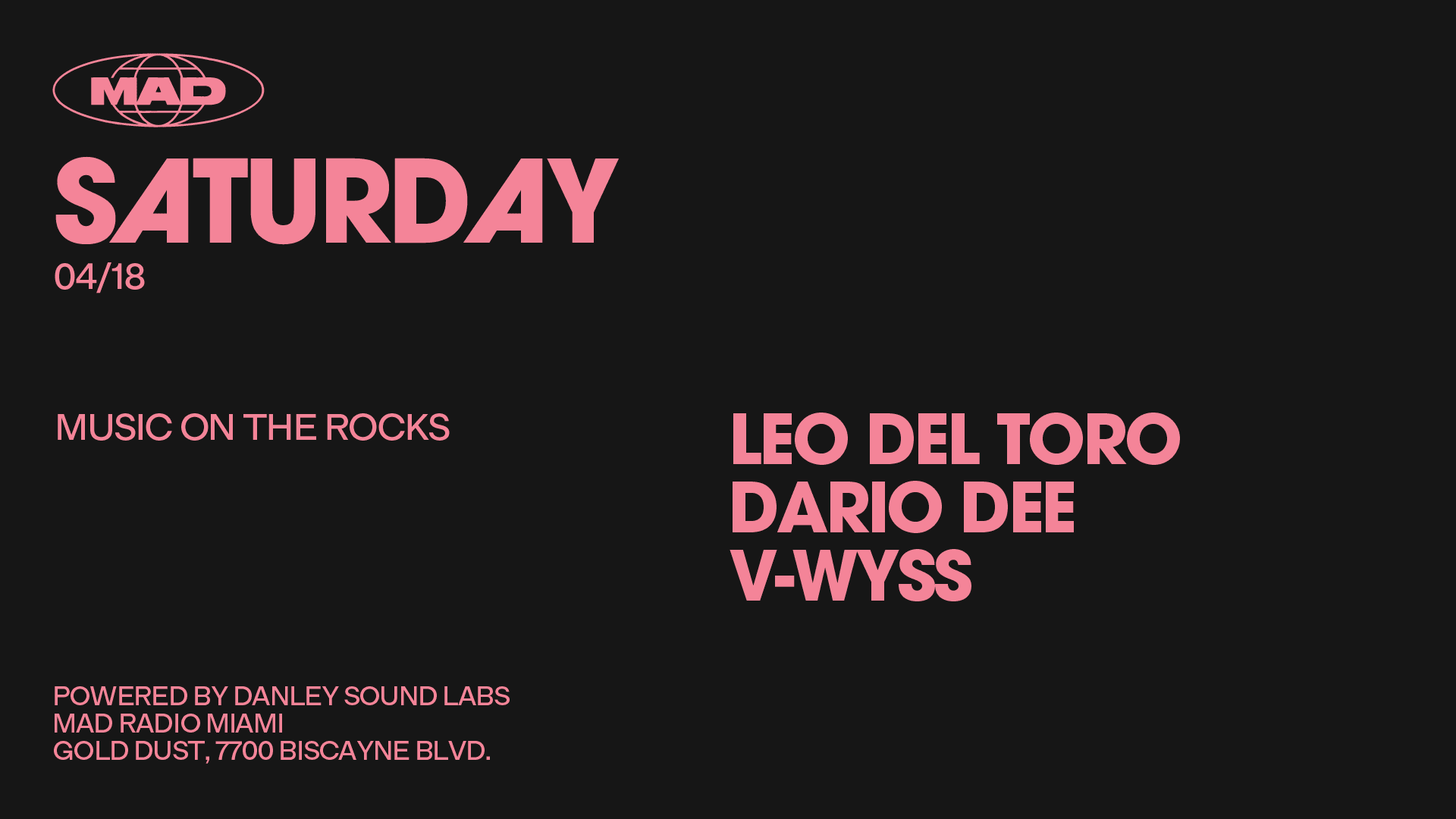 Music On The Rocks: Leo Del Toro, Dario Dee, V-Wyss