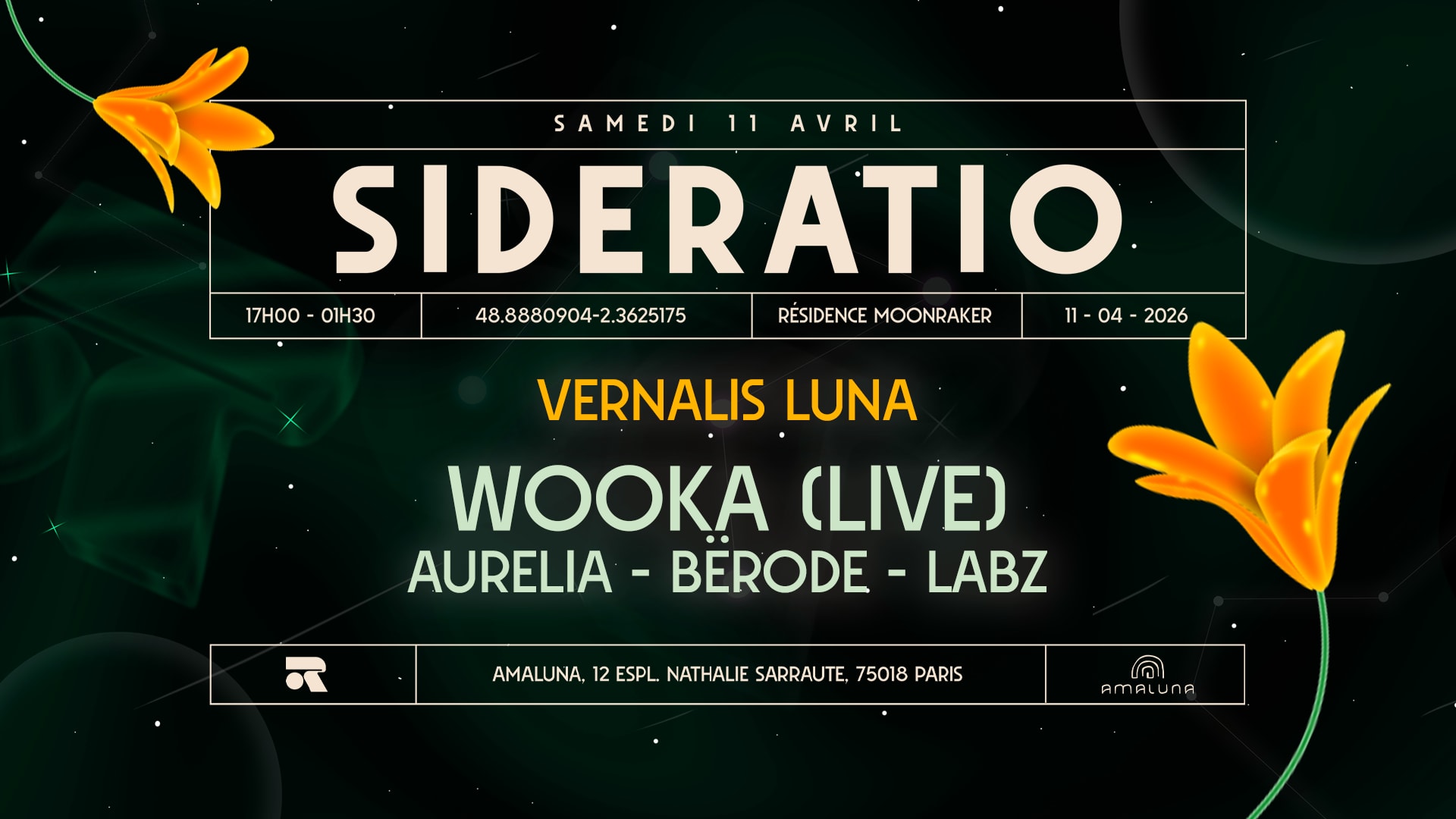 Sideratio - Vernalis Luna : Wooka (Live) & Residents