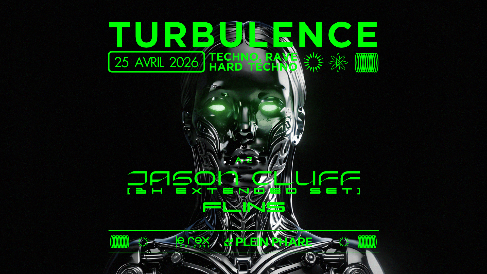 Turbulence Inv. Jason Cluff (3h Extended Set) & Flins