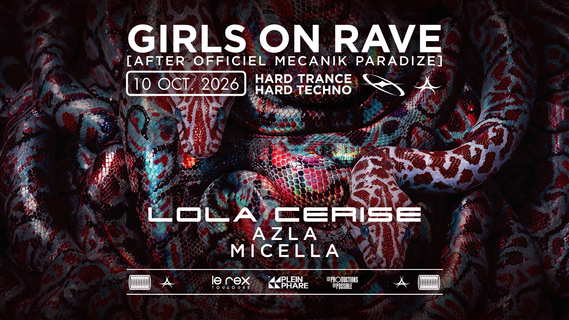 Girls On Rave Inv. Lola Cerise, Azla & Micella