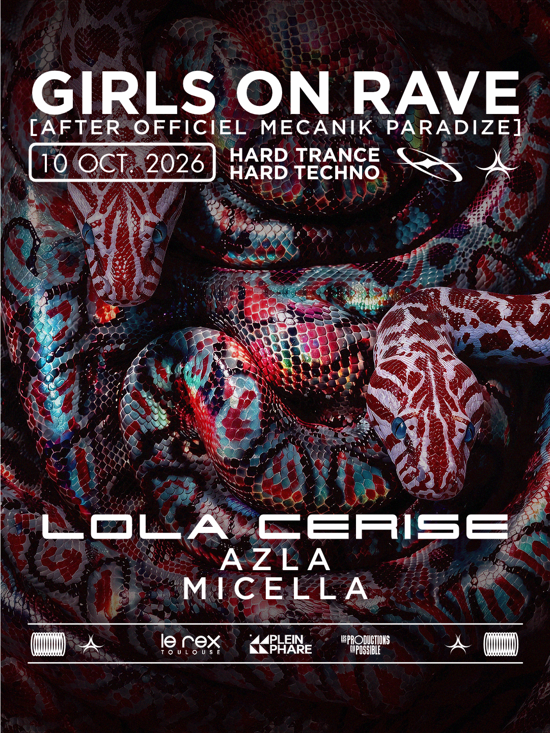 Girls On Rave Inv. Lola Cerise, Azla & Micella