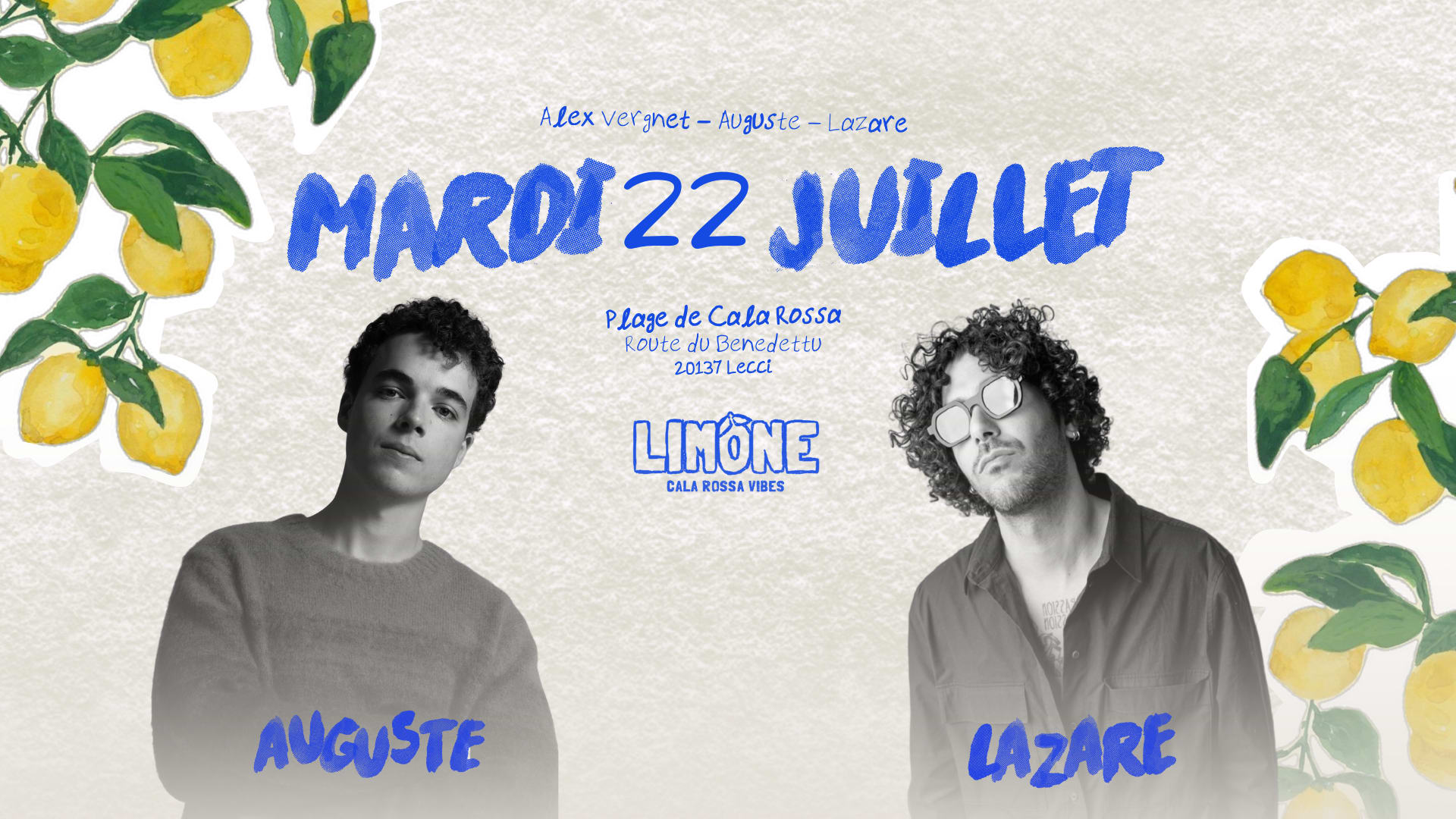 Limone - 22 Juillet - Lazare ; Auguste