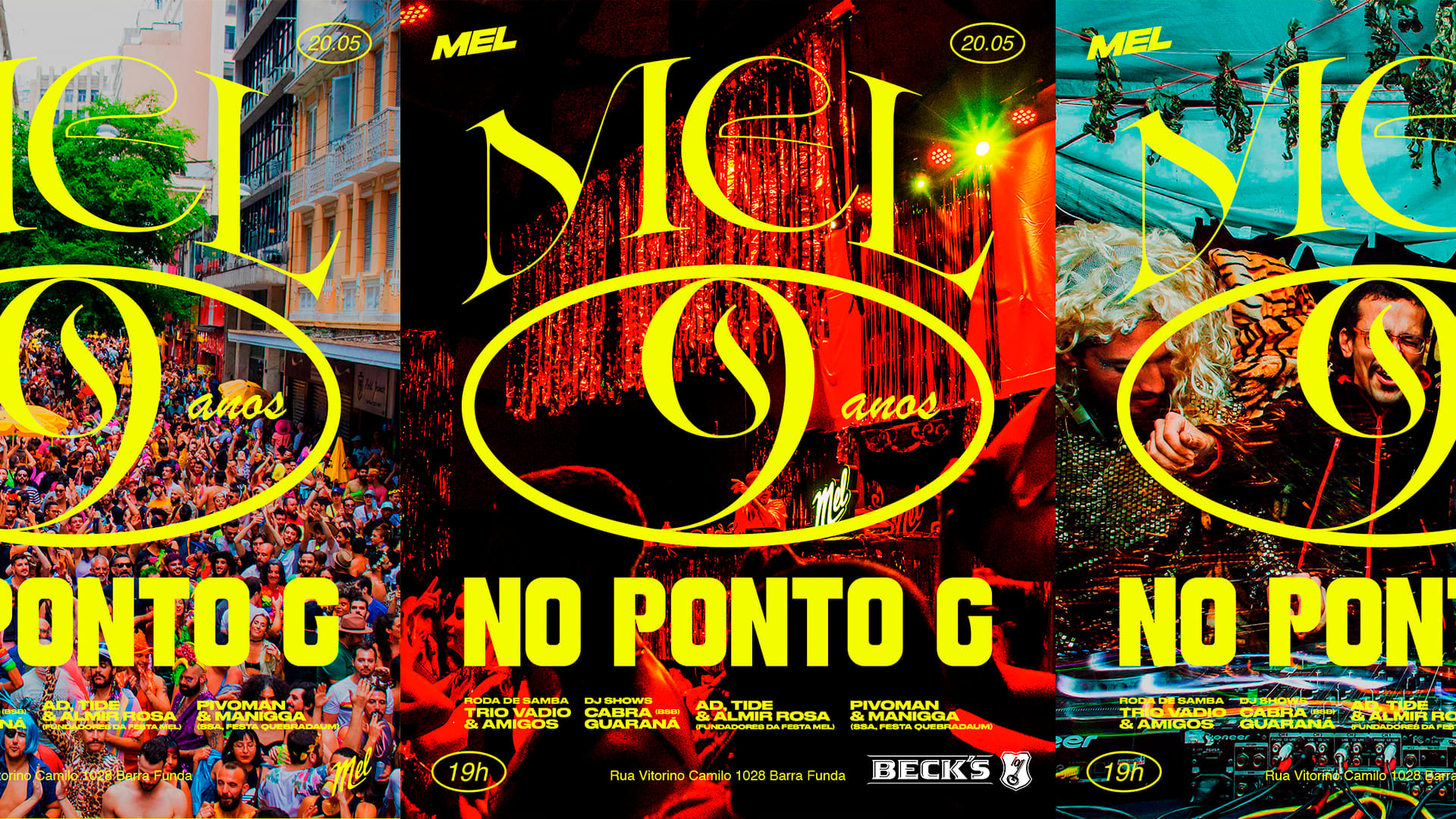 Festa Mel 9 Anos No Ponto G! Sáb 20/5 19h