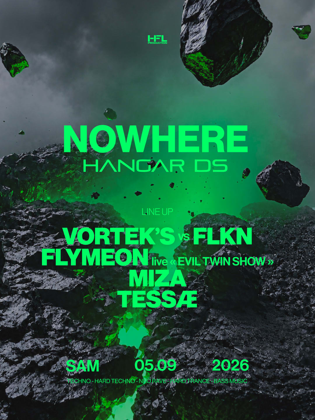 Nowhere // Vortek's Vs Flkn - Flymeon (Live) - Miza - Tessæ