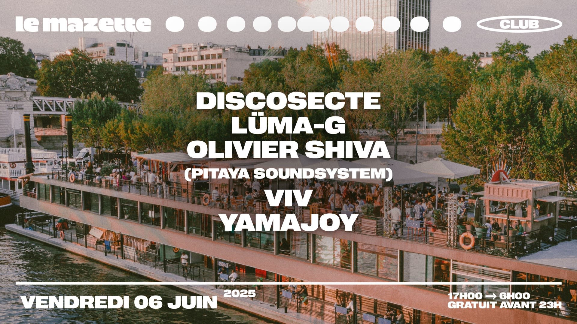Le Mazette • Discosecte, Lüma-G, Olivier Shiva, Viv, Yamajoy