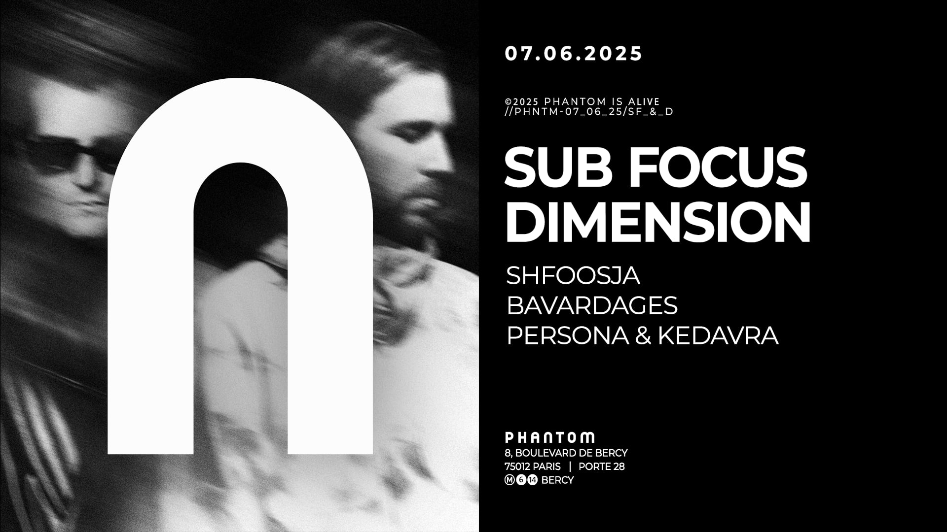Phantom : Sub Focus, Dimension