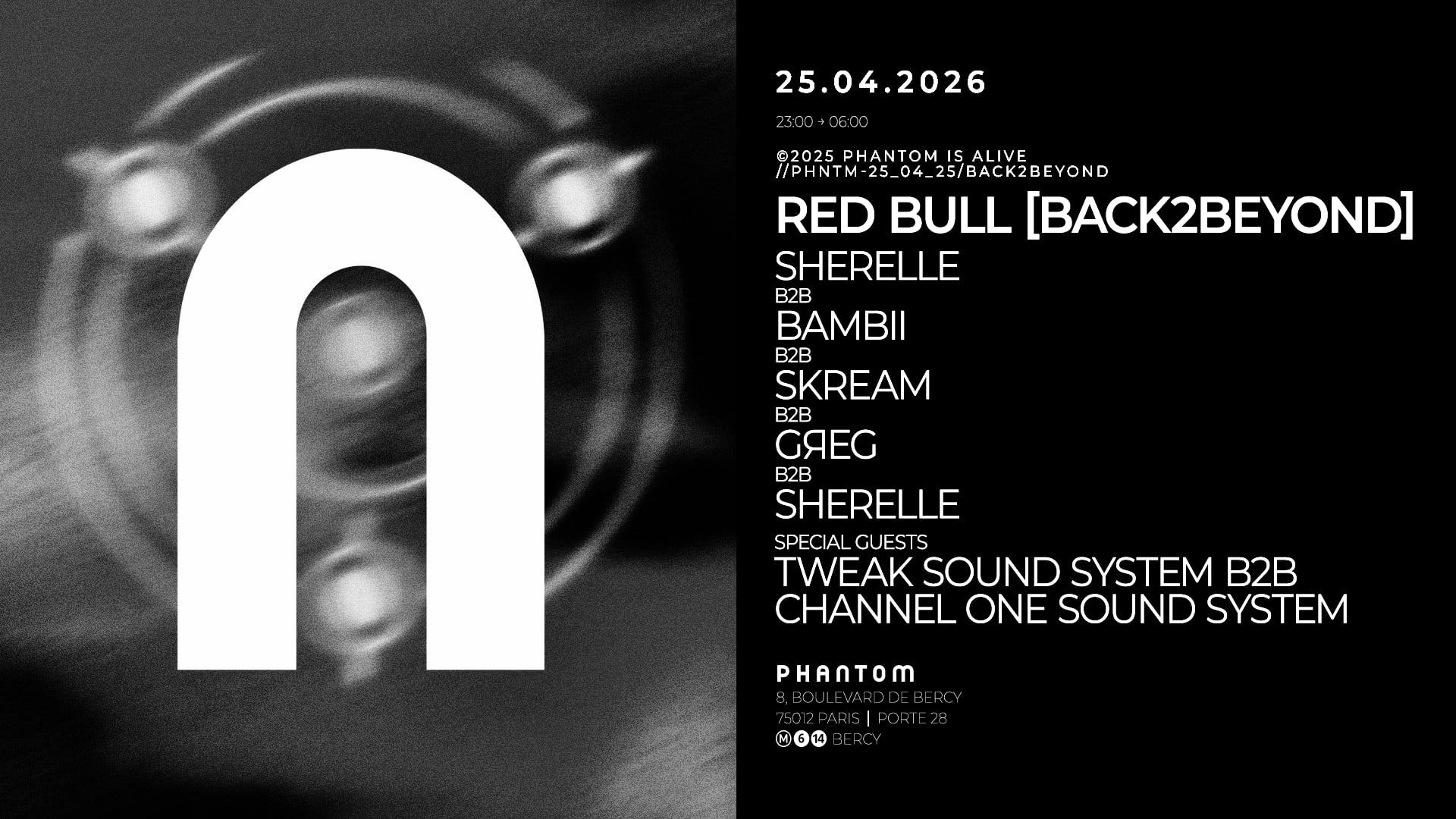 Phantom Back2beyond: Sherelle B2b Bambii B2b Skream B2b Greg