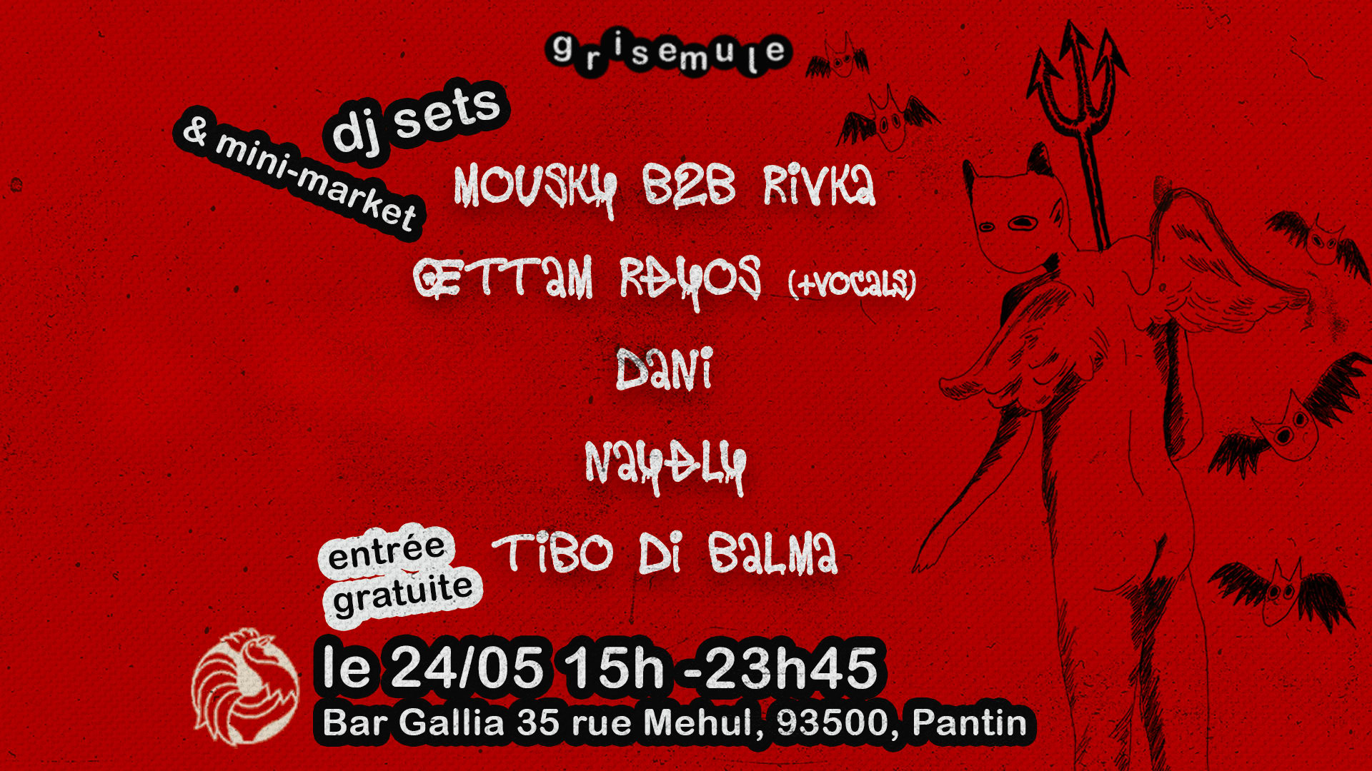 Grisemule: Rivka B2b Mousky,Oettam Reyos,Grisemule Residents