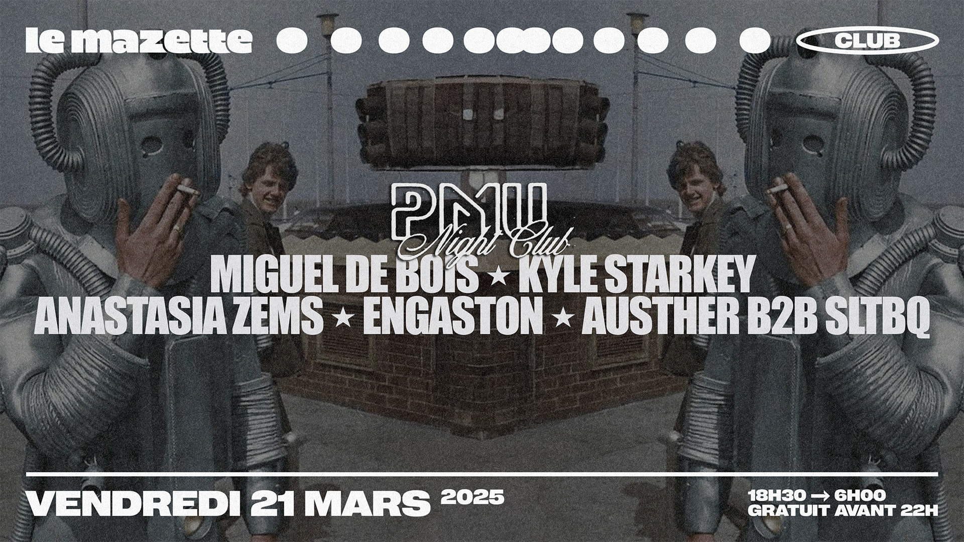 Pmu Nightclub • Miguel De Bois, Kyle Starkey, Anastasia Zems