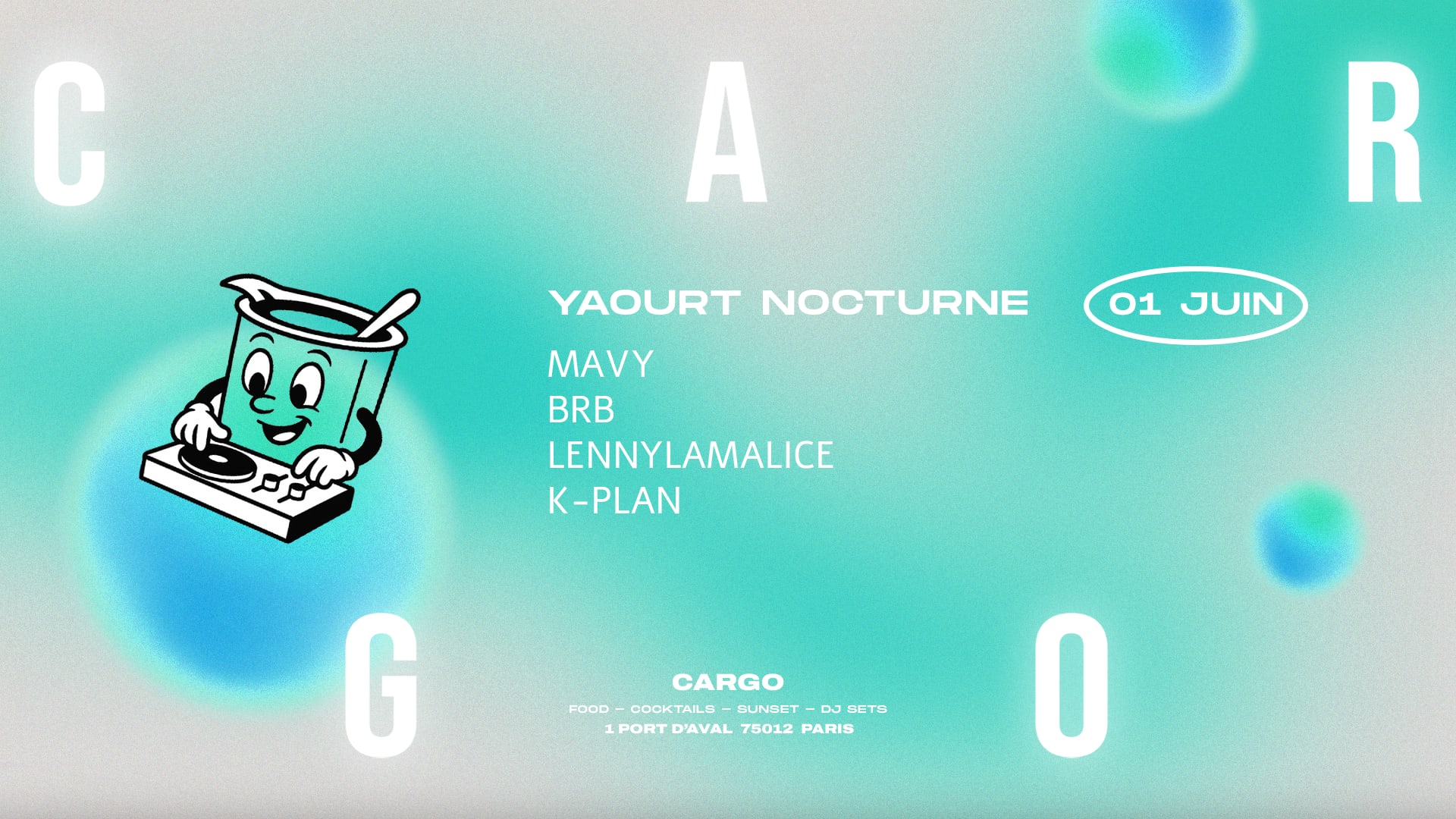 Cargo Sunday | Yaourt Nocturne