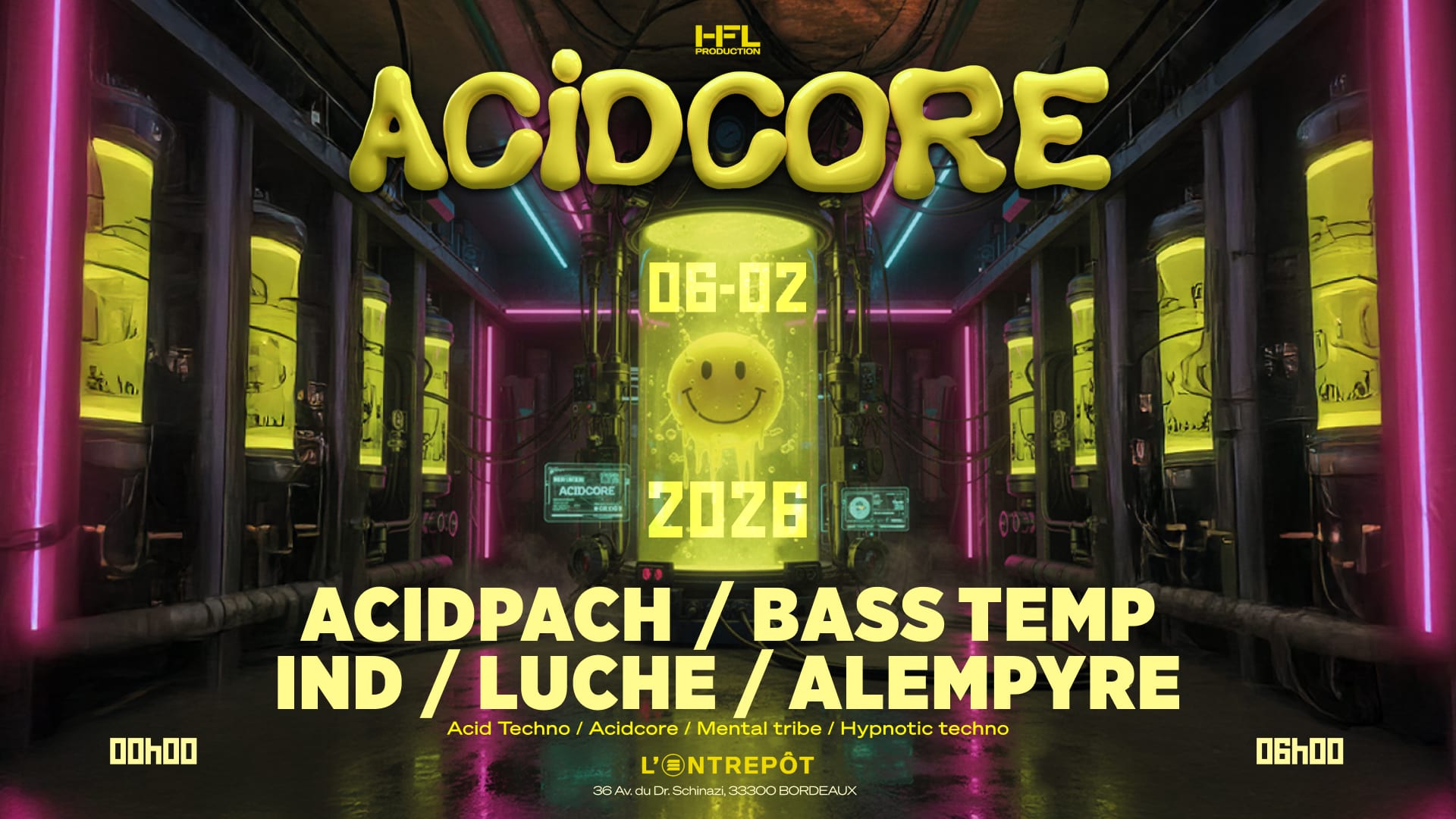 Acidcore // Acidpach - Bass Temp - Ind - Luche - Alempyre