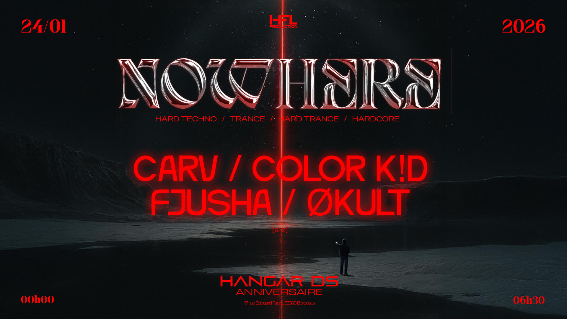 Nowhere // Carv - Color K!D - Fjusha - Økult
