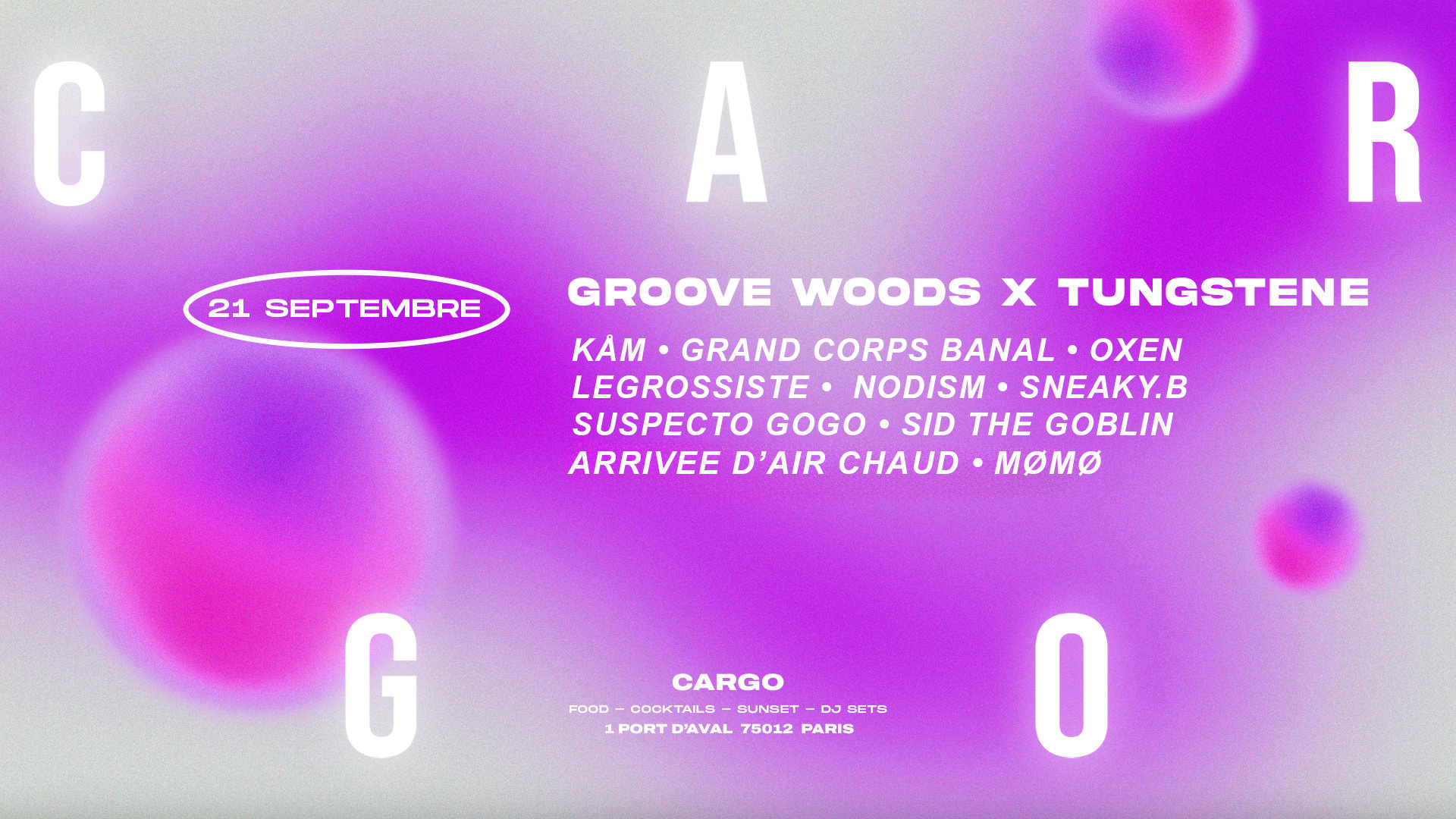 Cargo Sunday | Groove Wooods X Tungstene