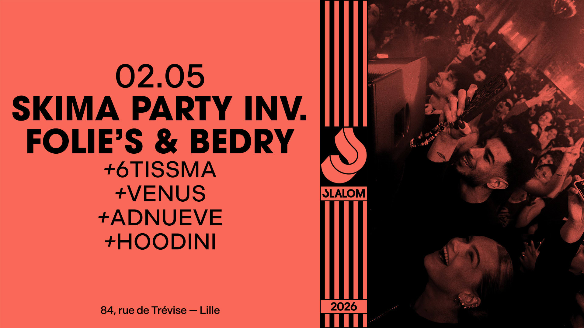 Slalom : Skima Party Invite Folie's & Bedry