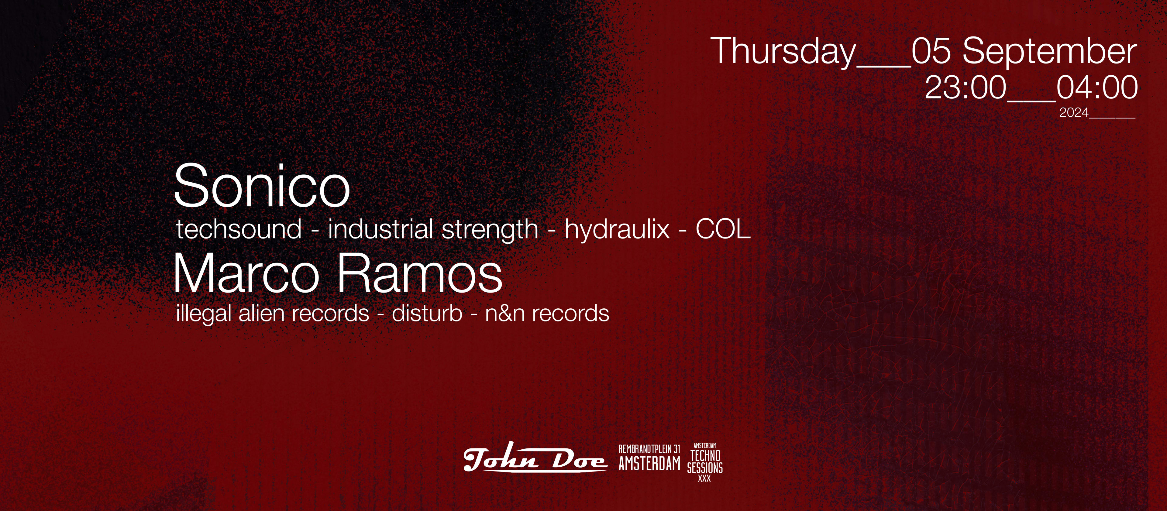 Amsterdam Techno Sessions W/ Sonico (Techsound) Colombia
