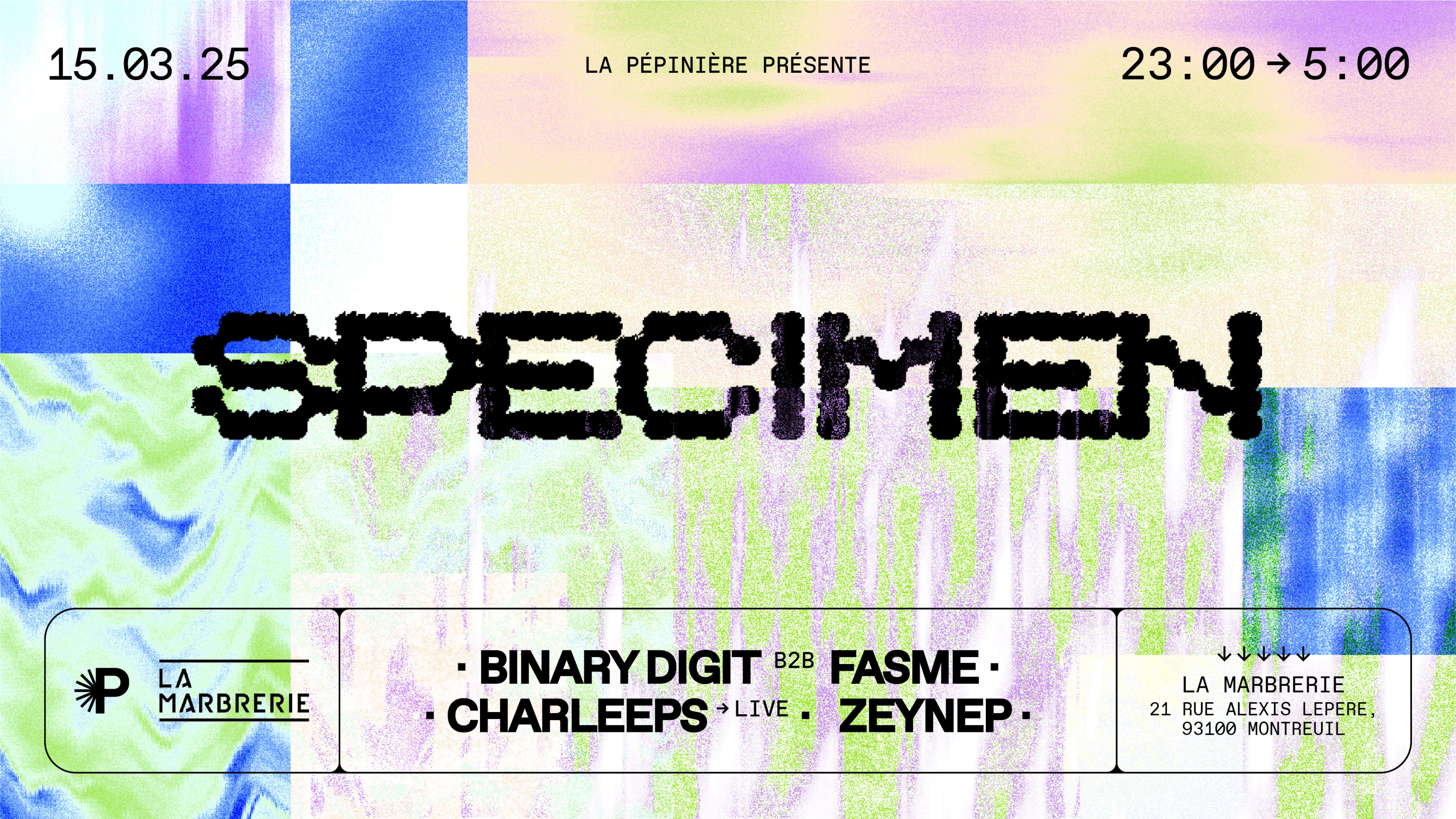 Specimen : Binary Digit B2b Fasme | Charleeps Live | Zeynep