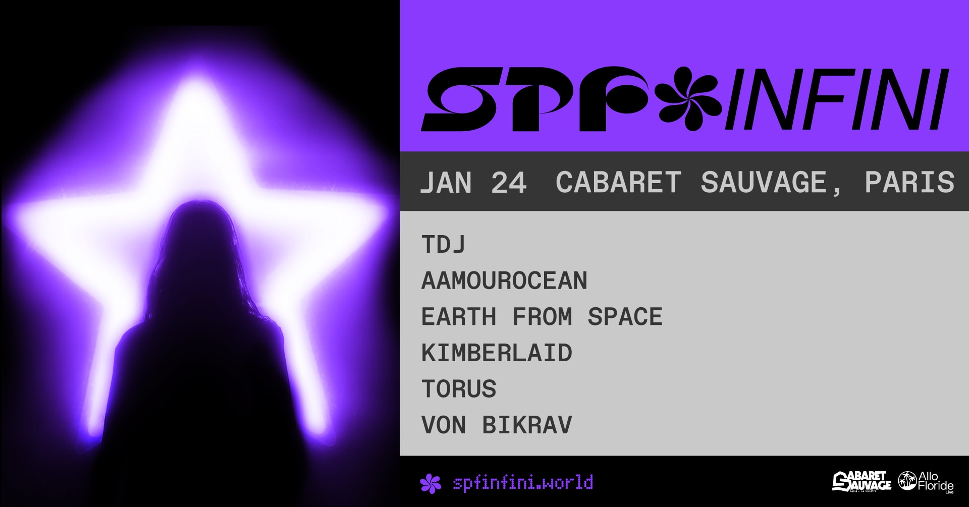 Tdj Présente : Spf Infini — Cabaret Sauvage