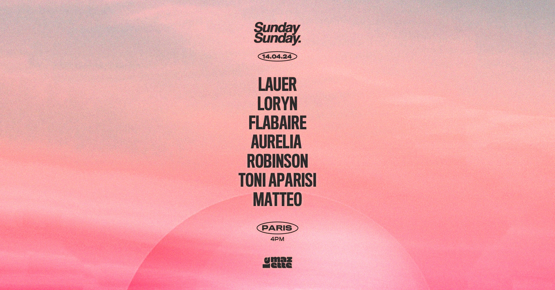 Sunday Sunday W/ Lauer, Flabaire, Loryn & More