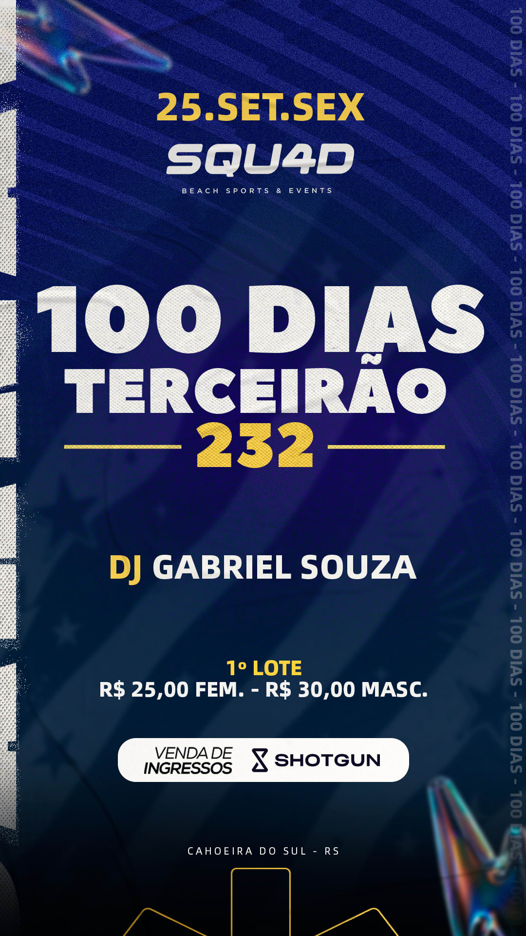 100 Dias Terceirão 232 Roque