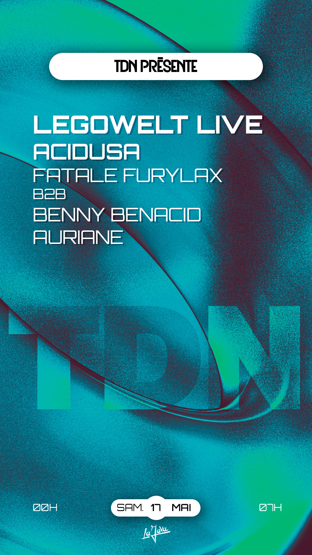 Tdn - The Dare Night : Legowelt (Live), Acidusa & More