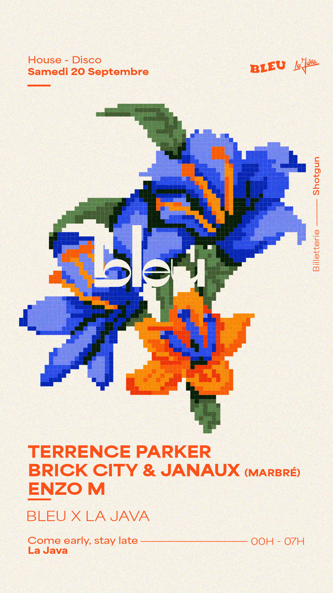 Terrence Parker W/ Bleu & Marbré